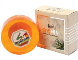 Pine-Needle, Peony, Nano Silver Soap  Made in Korea